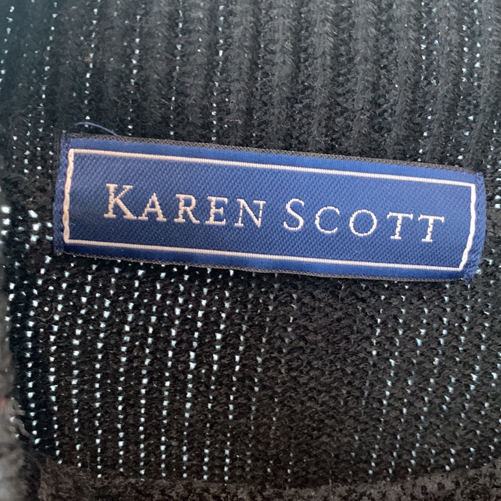 Karen Scott, Tunic, Sweater, Black, Women, Size L - Picture 3 of 8